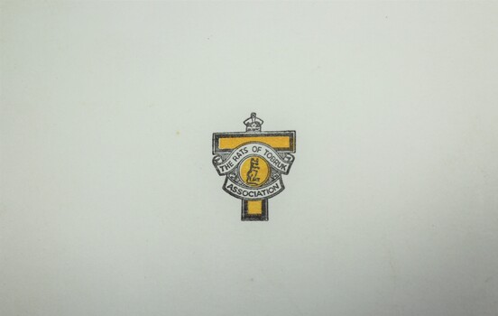 Rats of Tobruk Association Christmas Card Front cover showing Association logo.