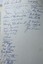 Signatures of some members of the 2/23rd Batallion inside book