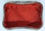 Internal view of Jewellery box showing red satin lining