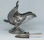 Coal scuttle Sugar Bowl and scoop -  side view