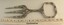 Cake fork with scale in centimetres