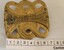 Gold metallic Belt Buckle with scale in centimetres
