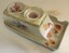 China pen and ink set with painted floral decorations.
