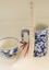 Jug and cup with vertical scale in centimetres