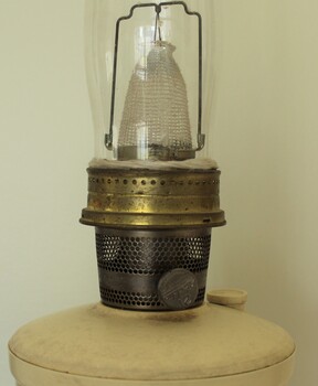 Aladdin Lamp burner section with adjusting knob