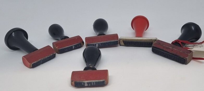 6 rubber railway stamps from the Cudgewa Line
