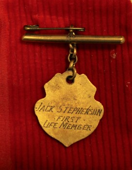  Life Member badge showing name engraved on reverse side