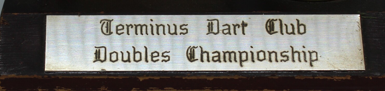 Dart Trophy Plaque for Terminus Dart Club Doubles Championship