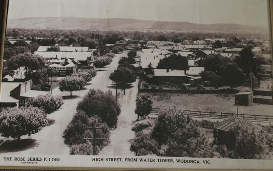 High Street Wodonga view taken from Rose Series. 