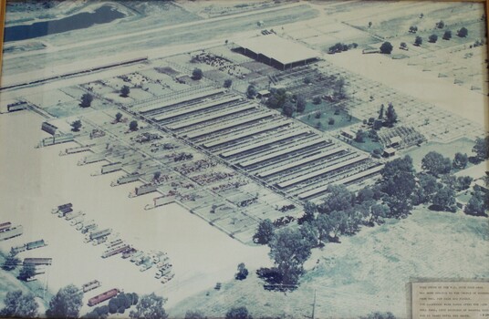 Aerial Photo of the W. G. Page Saleyards, Wodonga