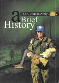 Front cover - an Australian soldier carrying an injured child.