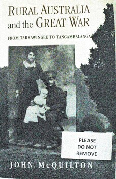 Cover - Rural Australia and the Great War featuring a soldier with his wife and infant.