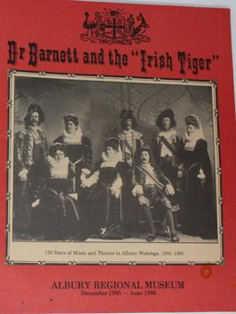 Cover of program for inhouse and travelling exhibition