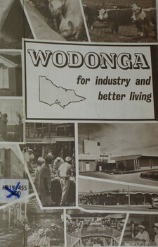 Booklet cover showing title and images of Wodonga