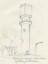 Sketch of the Water Tower by Betty L. Barberis