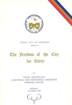 1978 Freedom of the City Program