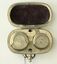 Inside of sovereign holder showing velvet lining and spring loaded coin section