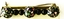 Matching brooch of 4 small and 3 large beads on gold bar