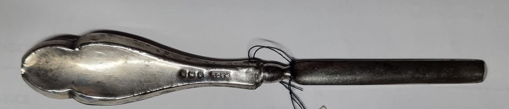 Finger Manicure implement made from electroplated silver