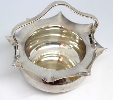 Sugar bowl made of silver plate