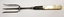 3 tined Silver Toasting Fork with Pearl Handle and pattern work