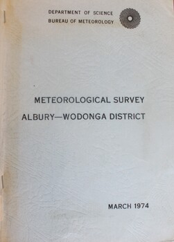 Cover - Meteorological Survey Albury-Wodonga District
