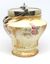 Biscuit barrel with handle lowered