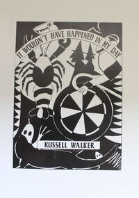 Black and White cover including a spider, dart board and witches