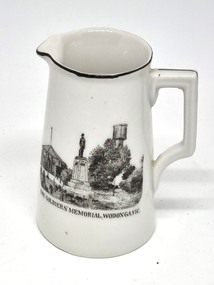 Souvenir Cream Jug - Soldiers' Memorial, Wodonga 