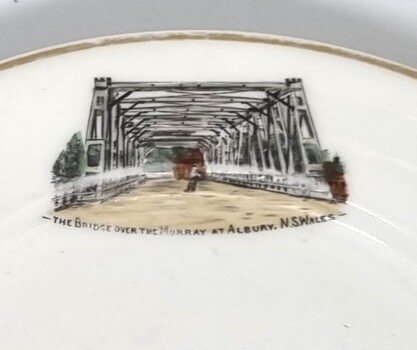 Enlarged view of Union Bridge Image on Plate