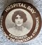 Hospital Day badge showing image of the Countess of Stradbroke to support donations to military hospitals.