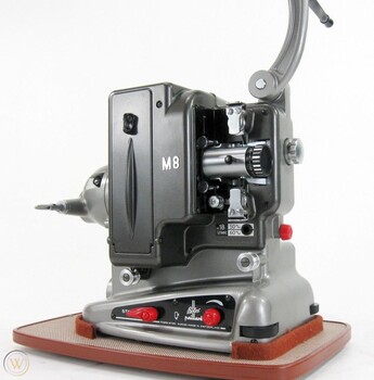 Bolex Paillard M 8 Projector side view unfolded