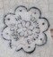 Maker's mark showing flower and words Made in England