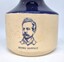 Earthenware wine carafe reverse featuring a portrait of Benno Seppelt