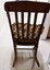 Rear view of rocking chair showing replacement slats