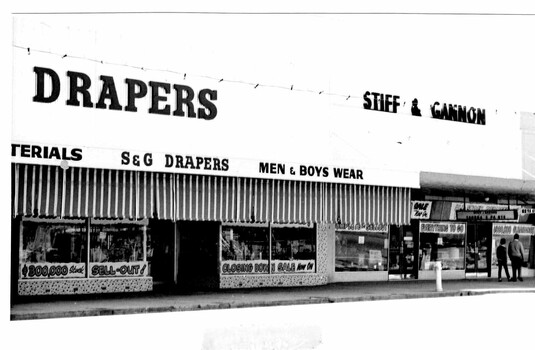 Stiff & Gannon Drapers shop located in High Street, Wodonga