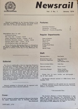 Inside cover page outlining publication details and contents of this issue.