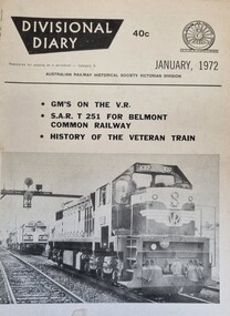 Cover of the Divisional Diary January 1972 issue