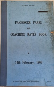Front cover of manual showing title and date in black print