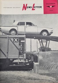 Cover December 1963 featuring a car loaded on a railway carriage