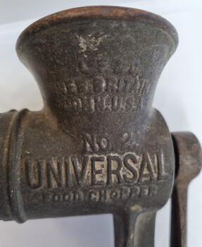 Universal Food Chopper imprinted on appliance