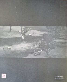 Back cover image showing fire in East Gippsland, Victoria