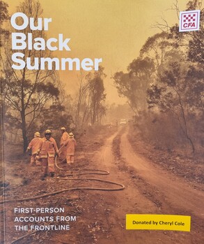 Cover image showing fire fighters carrying out a fuel reduction burn and the CFA logo