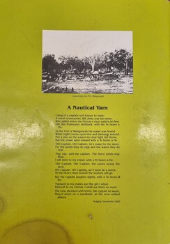 River of Islands - Back cover with image and poem
