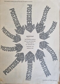 Booklet - Postcode Instruction Book, Australia Post, 1967