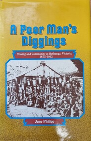Front Cover featuring photo of a group of miners at Bethanga