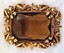 Amber broch in gold setting