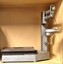 Set of cast iron scales with hanging tray on balance