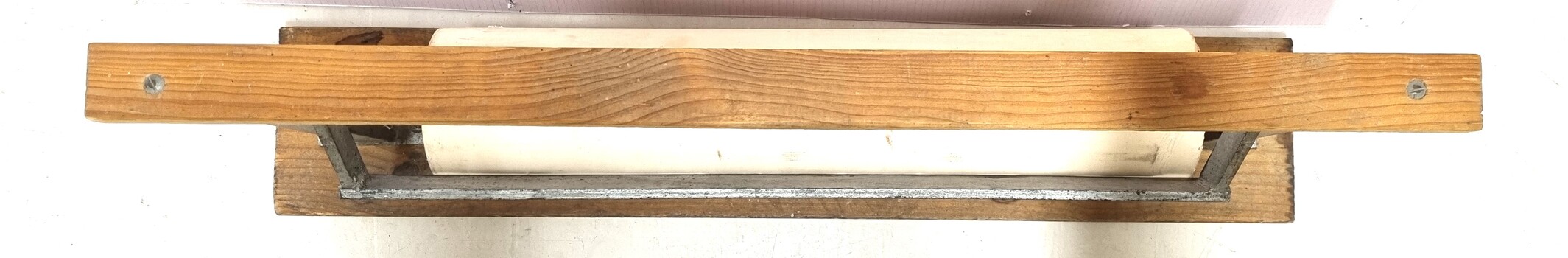 Top view showing wooden frame