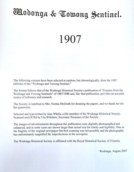 Front page explaining methods used for compiling this publication.